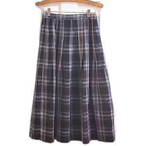 BFA Classics Plaid Pleated Skirt Size 12